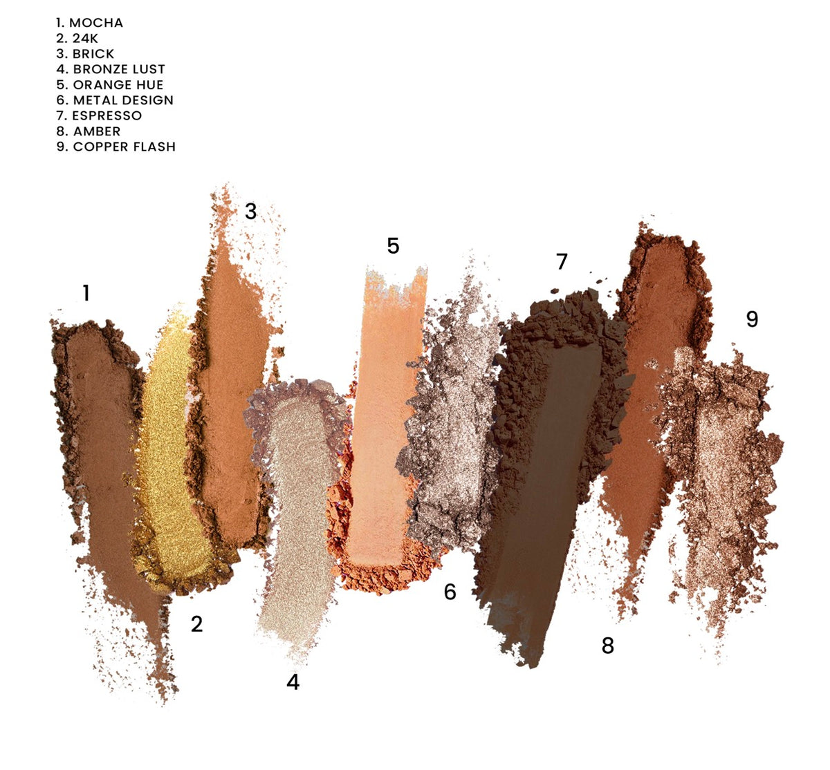 Rust Glam palette